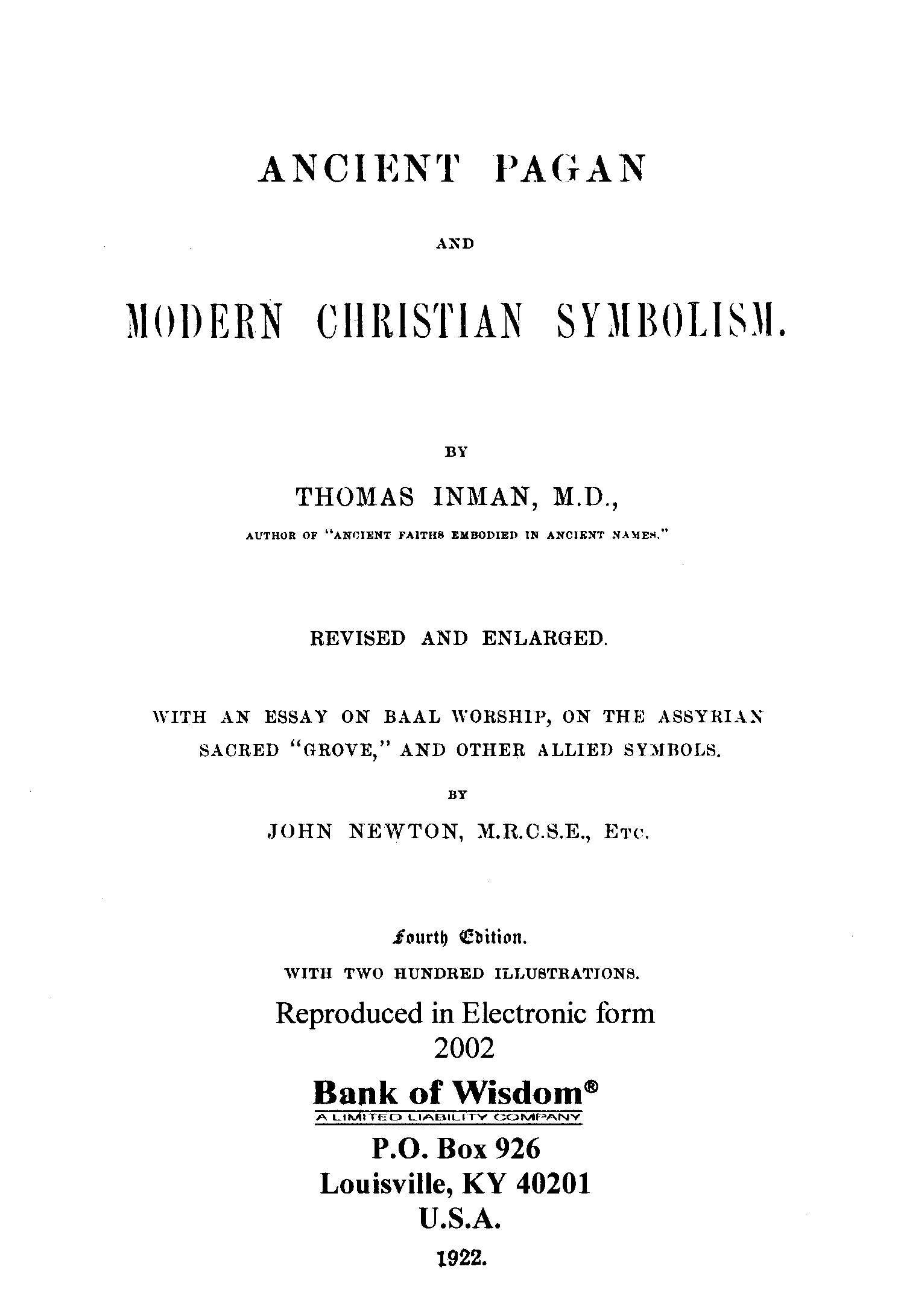 Ancient Pagan and Modern Christian Symbolism